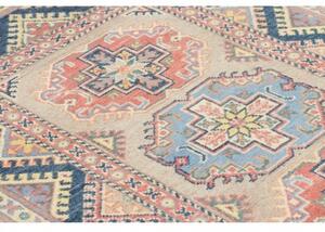 Tappeto Kazak Geometrico Beige Blu 86x130 Cm