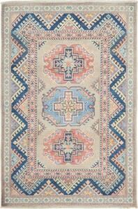 Tappeto Kazak Geometrico Beige Blu 86x130 Cm