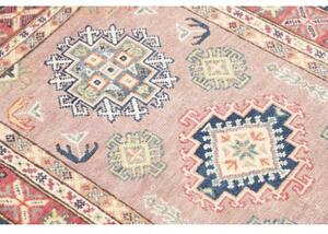 Tappeto Kazak Stilizzato Rosa Antico Blu 84x130 Cm