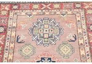Tappeto Kazak Stilizzato Rosa Antico Blu 84x130 Cm