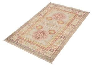 Tappeto Kazak Stilizzato Beige Rosso 83x125 Cm