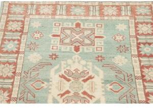 Tappeto Kazak Stilizzato Azzurro Corallo 81x124 Cm