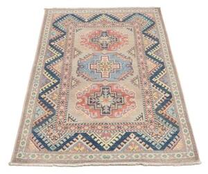 Tappeto Kazak Geometrico Beige Blu 86x130 Cm
