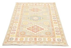 Tappeto Kazak Stilizzato Grigio Chiaro Rosa 102x149 Cm