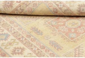 Tappeto Kazak Geometrico Beige Azzurro 98x147 Cm