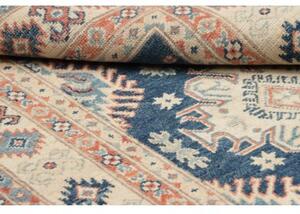 Tappeto Kazak Stilizzato Blu Avorio 99x143 Cm