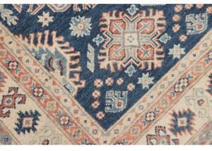Tappeto Kazak Stilizzato Blu Avorio 99x143 Cm