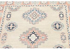 Tappeto Kazak Geometrico Avorio Rosa Antico 94x138 Cm