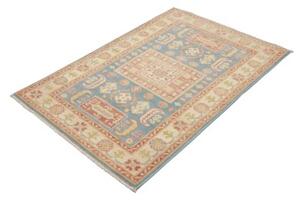 Tappeto Kazak Stilizzato Azzurro Beige 98x134 Cm