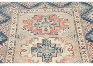 Tappeto Kazak Geometrico Avorio Blu 96x141 Cm