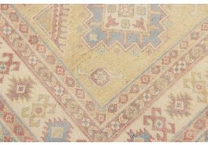 Tappeto Kazak Geometrico Beige Azzurro 98x147 Cm