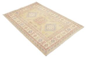 Tappeto Kazak Geometrico Beige Azzurro 98x147 Cm