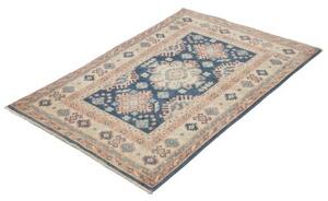 Tappeto Kazak Stilizzato Blu Avorio 99x143 Cm
