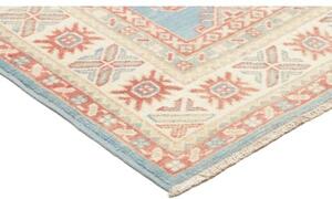 Tappeto Kazak Geometrico Azzurro Avorio 99x149 Cm