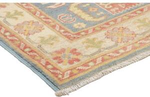 Tappeto Kazak Stilizzato Azzurro Beige 98x134 Cm