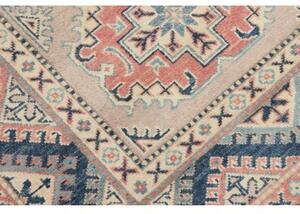 Tappeto Kazak Geometrico Avorio Blu 96x141 Cm