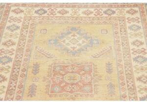 Tappeto Kazak Geometrico Beige Azzurro 98x147 Cm