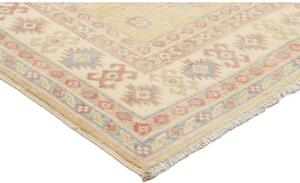 Tappeto Kazak Geometrico Beige Azzurro 98x147 Cm