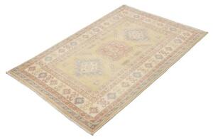 Tappeto Kazak Geometrico Beige Azzurro 98x147 Cm