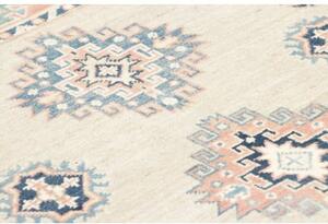 Tappeto Kazak Geometrico Avorio Rosa Antico 94x138 Cm