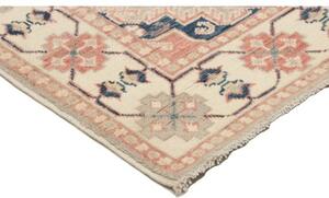 Tappeto Kazak Stilizzato Grigio Chiaro Rosa Antico 105x135 Cm