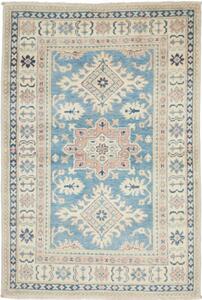 Tappeto Kazak Stilizzato Azzurro Avorio 95x138 Cm
