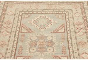 Tappeto Kazak Stilizzato Grigio Chiaro Beige 103x143 Cm