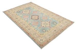Tappeto Kazak Stilizzato Azzurro Salmone 117x187 Cm