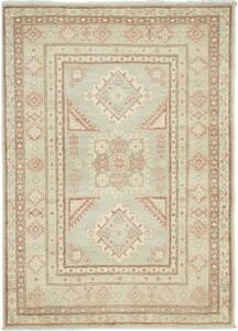Tappeto Kazak Stilizzato Grigio Chiaro Beige 103x143 Cm