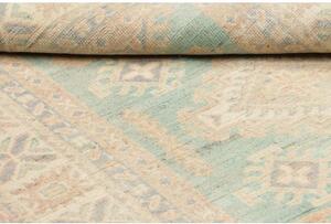 Tappeto Kazak Geometrico Azzurro Beige 103x151 Cm