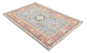 Tappeto Kazak Stilizzato Celeste Corallo 119x179 Cm