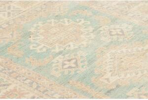 Tappeto Kazak Geometrico Azzurro Beige 103x151 Cm