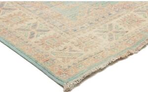 Tappeto Kazak Geometrico Azzurro Beige 103x151 Cm
