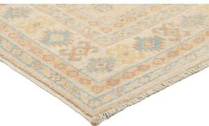 Tappeto Kazak Geometrico Beige Azzurro 101x148 Cm