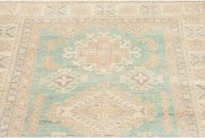 Tappeto Kazak Geometrico Azzurro Beige 103x151 Cm