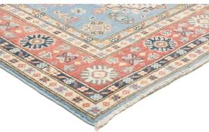 Tappeto Kazak Stilizzato Celeste Corallo 119x179 Cm