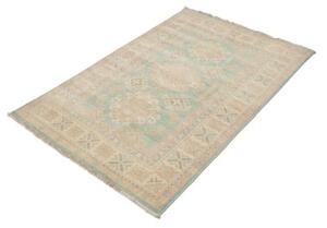 Tappeto Kazak Geometrico Azzurro Beige 103x151 Cm