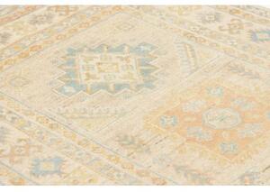 Tappeto Kazak Geometrico Beige Azzurro 101x148 Cm