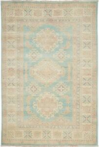 Tappeto Kazak Geometrico Azzurro Beige 103x151 Cm