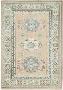 Tappeto Kazak Stilizzato Rosa Cipria Celeste 102x147 Cm