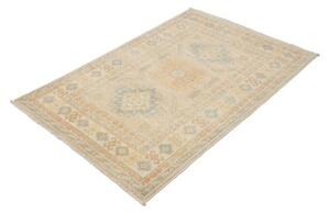 Tappeto Kazak Geometrico Beige Azzurro 101x148 Cm