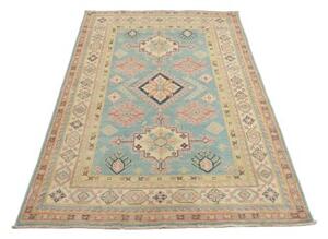 Tappeto Kazak Stilizzato Azzurro Salmone 117x187 Cm