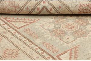 Tappeto Kazak Stilizzato Grigio Chiaro Beige 103x143 Cm