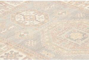 Tappeto Kazak Stilizzato Grigio Beige 118x176 Cm