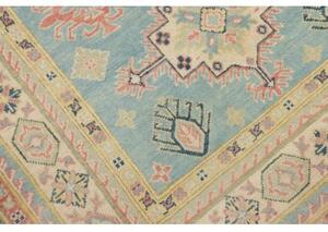 Tappeto Kazak Stilizzato Azzurro Salmone 117x187 Cm