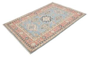 Tappeto Kazak Stilizzato Celeste Corallo 119x179 Cm