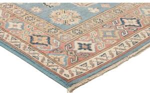 Tappeto Kazak Stilizzato Celeste Rosa Antico 118x188 Cm