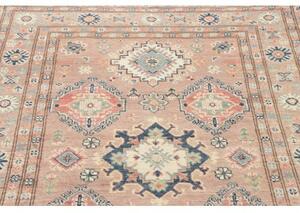 Tappeto Kazak Stilizzato Rosa Antico Blu 115x182 Cm