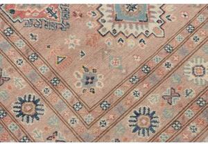 Tappeto Kazak Stilizzato Rosa Antico Blu 115x182 Cm