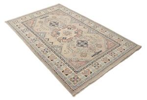 Tappeto Kazak Geometrico Avorio Blu Scuro 122x189 Cm